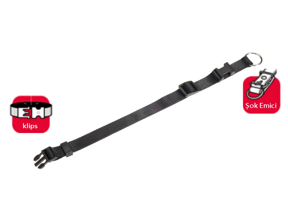Karlıe Boyun Tasma 45-65cm Siyah - 1