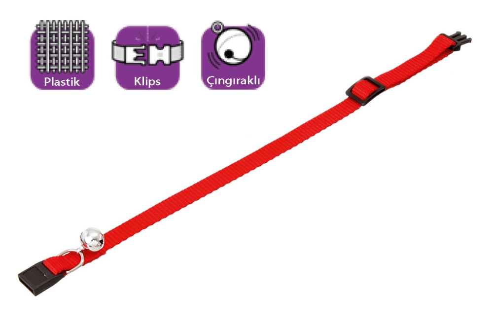 Karlıe Boyun Tasma Çıng. 30 Cm Kırmızı - 1