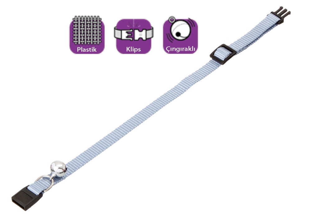 Karlıe Boyun Tasma Çıng. 30 Cm Mavi - 1