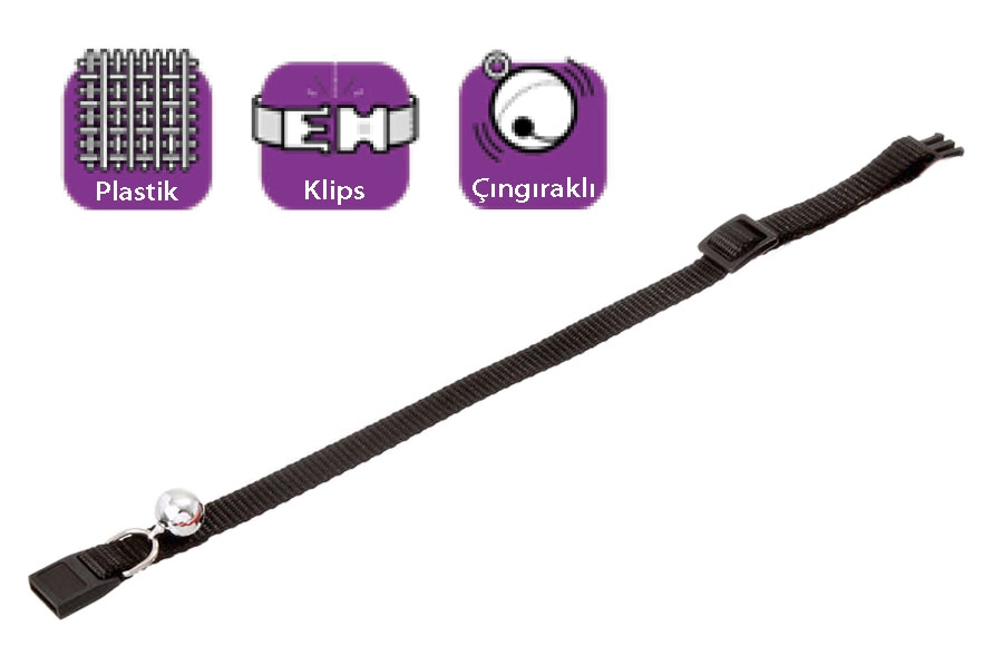 Karlıe Boyun Tasma Çıng. 30 Cm Siyah - 1