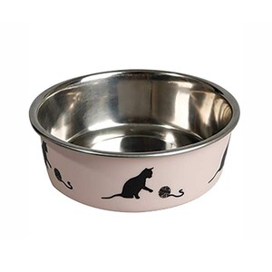 Karlıe Çelik Kedi Mama Kabı Pembe 160ml - 1