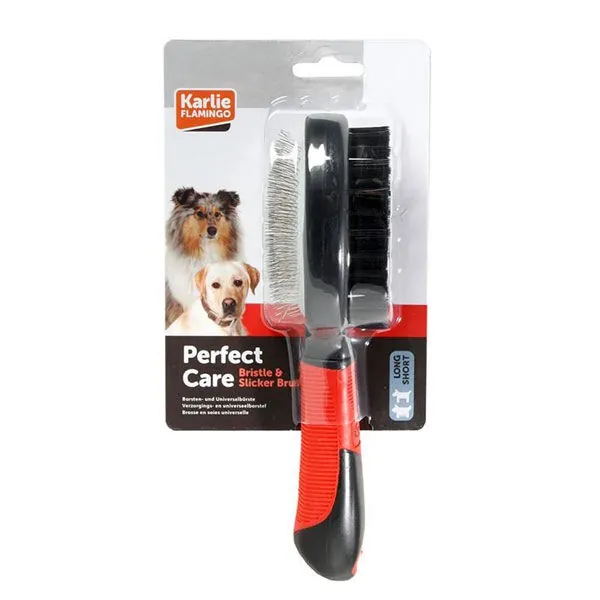 Karlie Çift Taraflı Kedi & Köpek Fırçası - 1