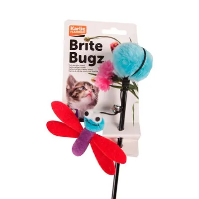 Karlie Çıngıraklı Yusufçuk Figürlü Kedi Oltası 53 cm - 1