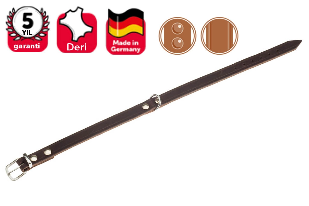 Karlıe Deri Boyun Tasma 27 Cm K.rengi - 1