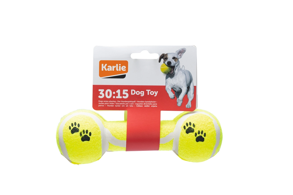 Karlıe Dumbell Şeklinde Tenis Topu Oyuncağı Sarı - 1
