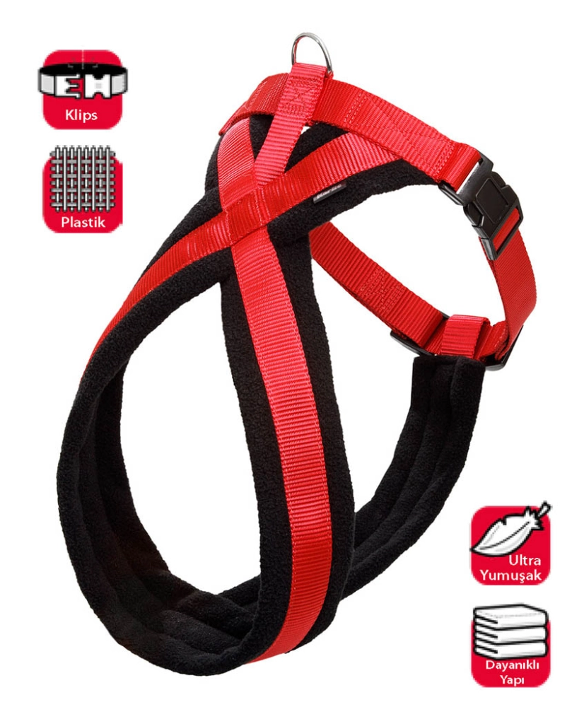 Karlıe Göğüs Tasma Ymş. Gçl. 70-90 Cm Siyah-kırm. - 1