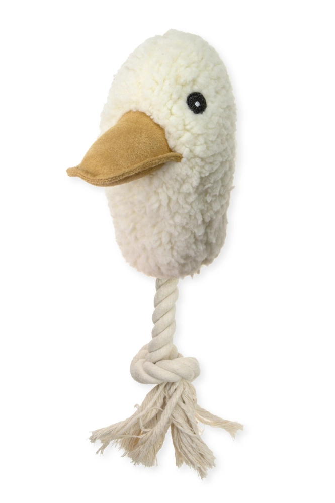 Karlıe İpli Peluş Köpek Oyuncağı Ördek 28 Cm - 1
