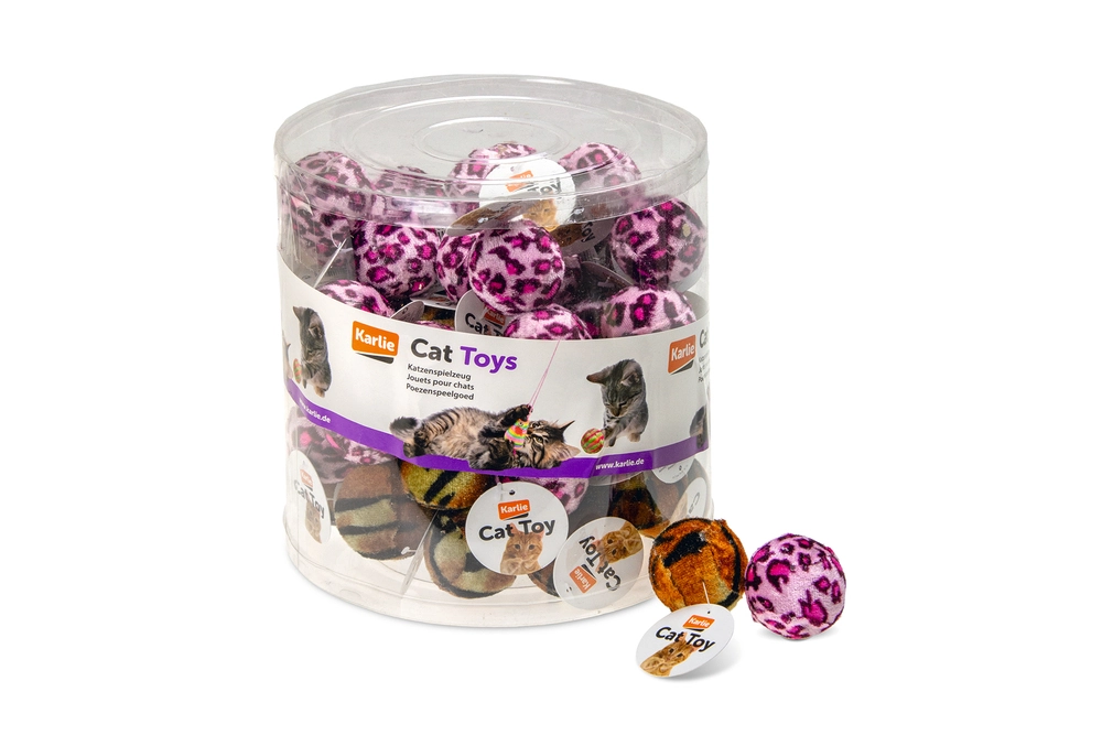 Karlıe Kaplan Desenli Peluş Top 4cm 60lı - 1