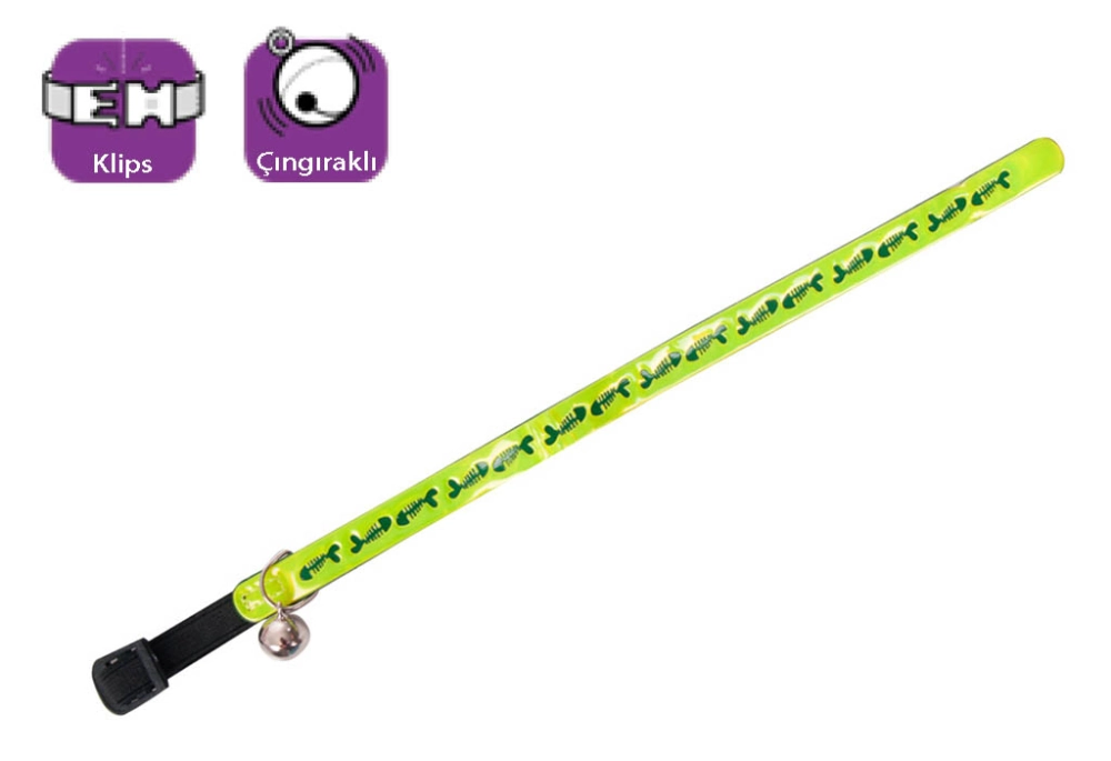 Karlıe Kedi Boy.tas.çıng.balık Des.30cm Sarı - 1