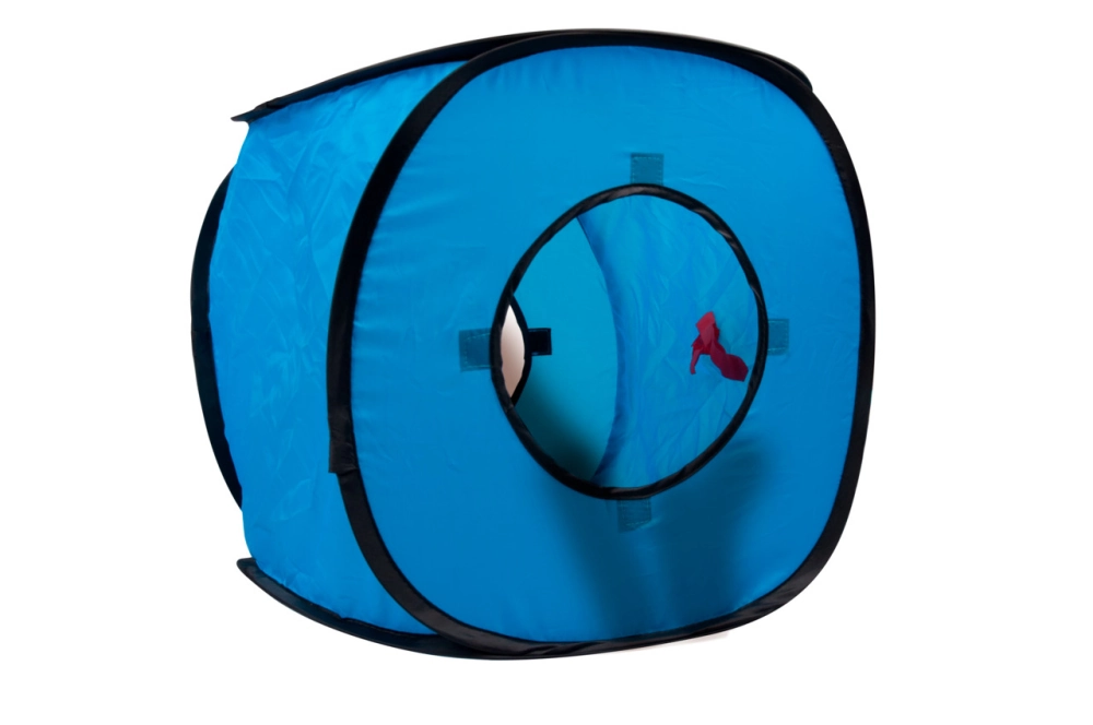 Karlıe Kedi Küp Ev 38x38x38cm Mavi - 1