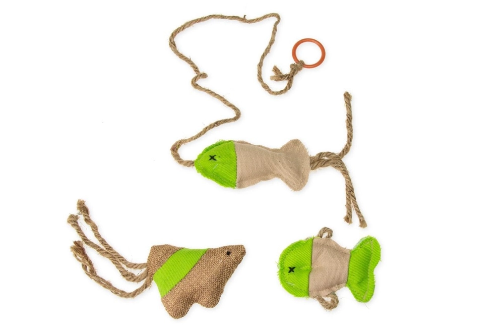 Karlıe Kedi Otlu İpli Oyuncak 2,5 * 9* 18,5 Cm - 1