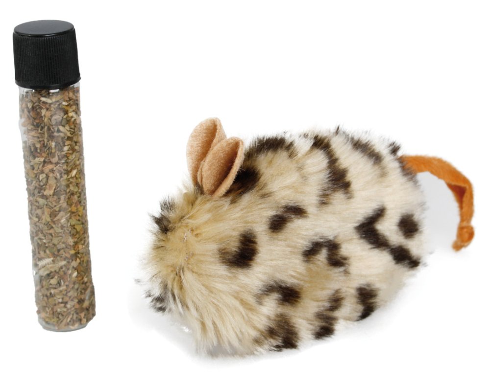 Karlıe Kedi Otlu Peluş Fare 10x4x4cm - 1