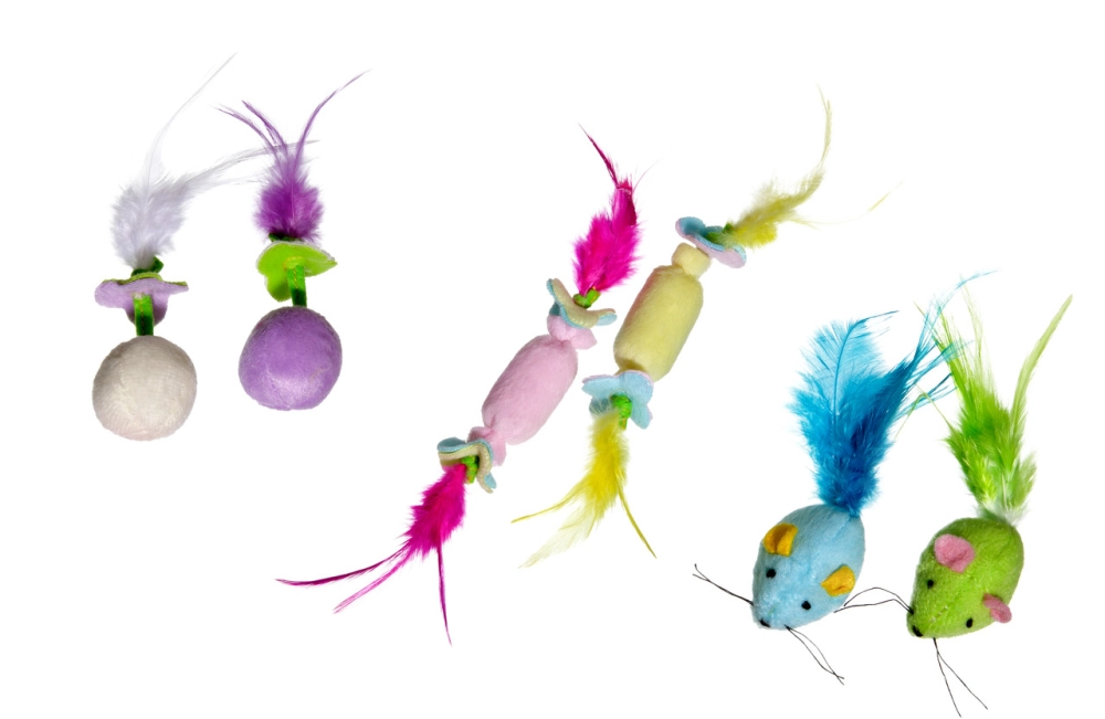 Karlıe Kedi Otlu Peluş Oyuncağı 10 Cm - 1