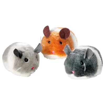 Karlie Kediler için Titreyen Peluş Fare Oyuncağı 7x5x4 Cm - 3