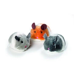 Karlie Kediler için Titreyen Peluş Fare Oyuncağı 7x5x4 Cm - 4