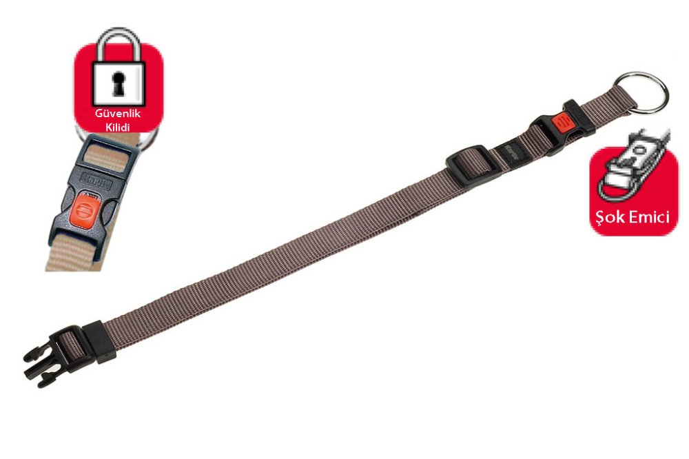 Karlıe Kilitli Boyun Tasma Xs 20-35cm Gri - 1