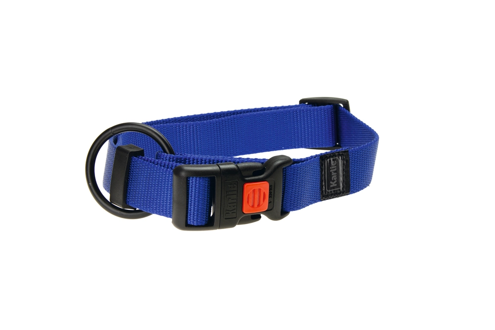 Karlıe Kilitli Boyun Tasması Mavi (45-65x2,5) - 1