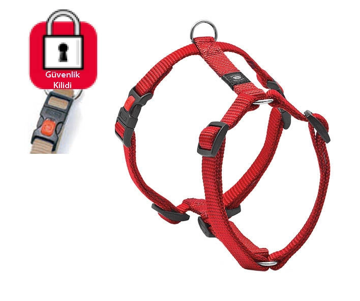 Karlıe Kilitli Göğüs Tasma 35-50cm Kırmızı - 1
