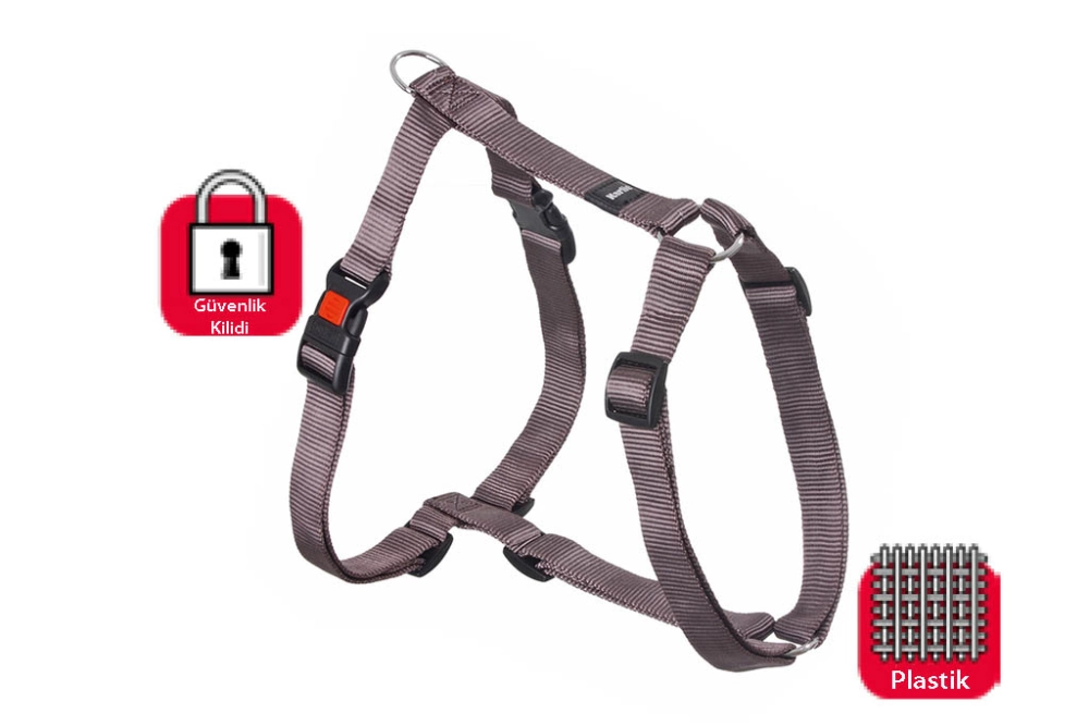 Karlıe Kilitli Göğüs Tasma L 65-100 Cm Gri - 1