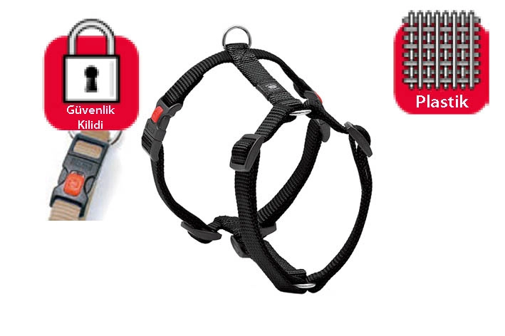 Karlıe Kilitli Göğüs Tasması L 65-100cm Siyah - 1