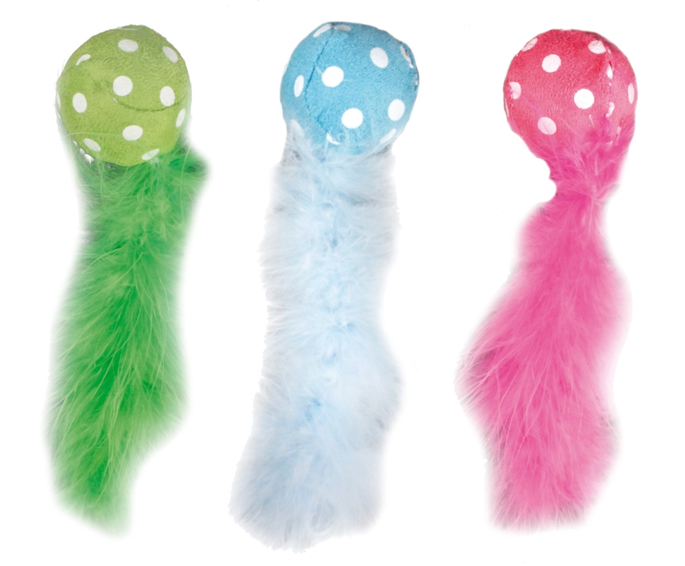 Karlıe Kuyruklu Peluş Top 14x4cm Karışık Renkli - 1