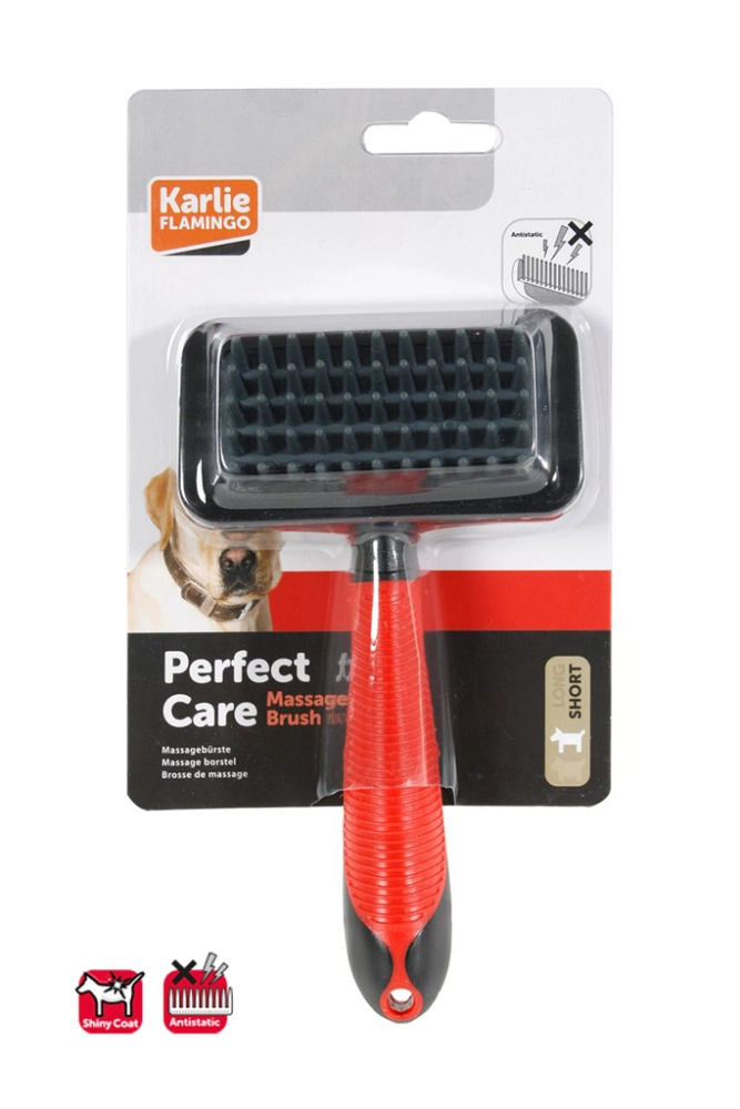 Karlıe Masaj Fırçası 18x10x4,5 Cm Kırm.-siyah - 1