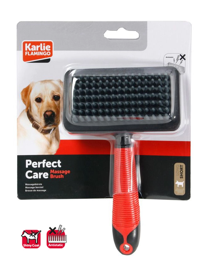 Karlıe Masaj Fırçası 19x12x4 Cm Kırm.-siyah - 1