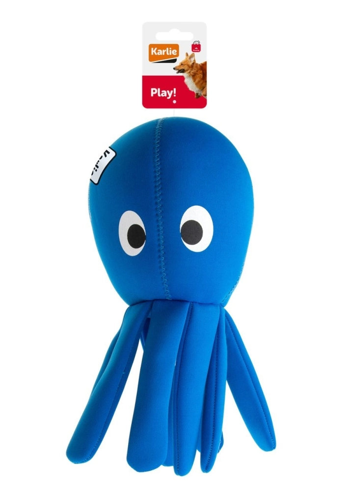 Karlıe Neopren Köpek Oyuncak Ahtapot 33*33*15 Mavi - 1