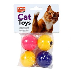 Karlie Pinpon Topu Kedi Oyuncağı 4 CM 4 Adet