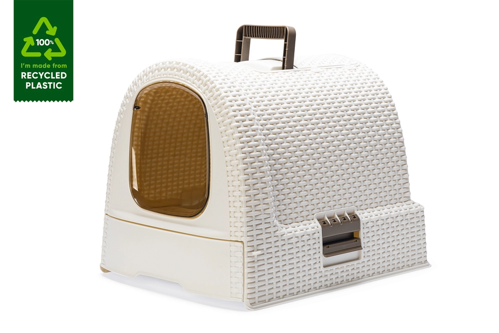 Karlıe Plastik Kedi Tuvaleti Beyaz 51x38,5x39,5 - 1