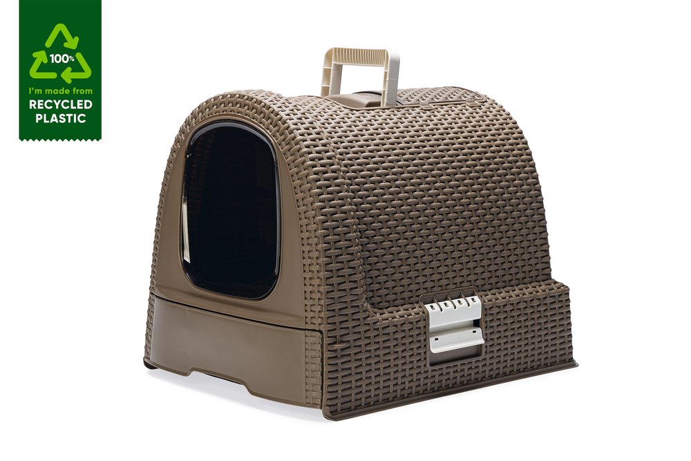 Karlıe Plastik Kedi Tuvaleti Kahverengi 51x38,5x - 2