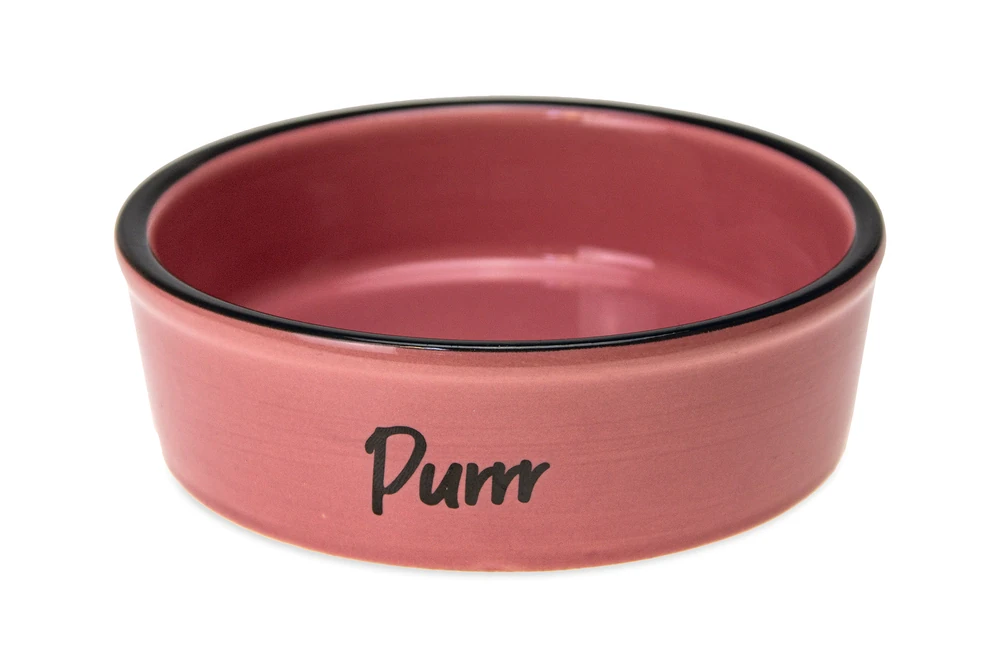 Karlıe Seramik Kedi Mama Kabı Pembe 200 Ml - 1