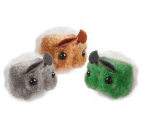 Karlıe Titreyen Peluş Fare 7x5x4 Karışık Renkli - 1