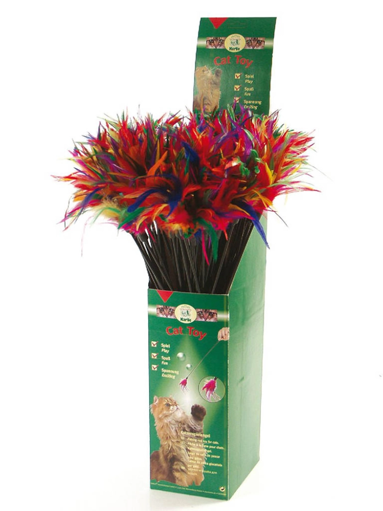 Karlıe Tüylü Kedi Oltası 59cm - 1