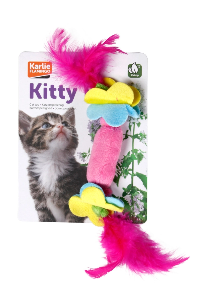 Karlıe Tüylü Kedi Oyuncağı 7cm - 1