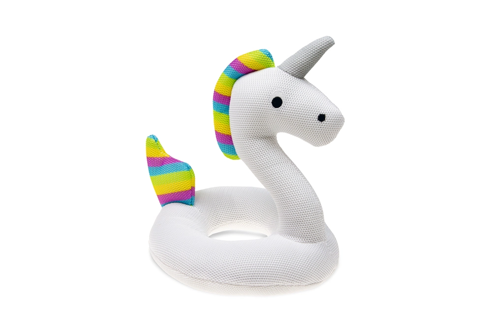 Karlıe Unıcorn Figürlü Köpek Oyuncağı Beyaz 18x17 - 1