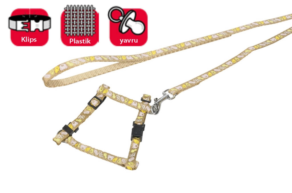 Karlıe Yavru Köp.göğ.tasma+uzatma 25-35cm K.rengi - 1