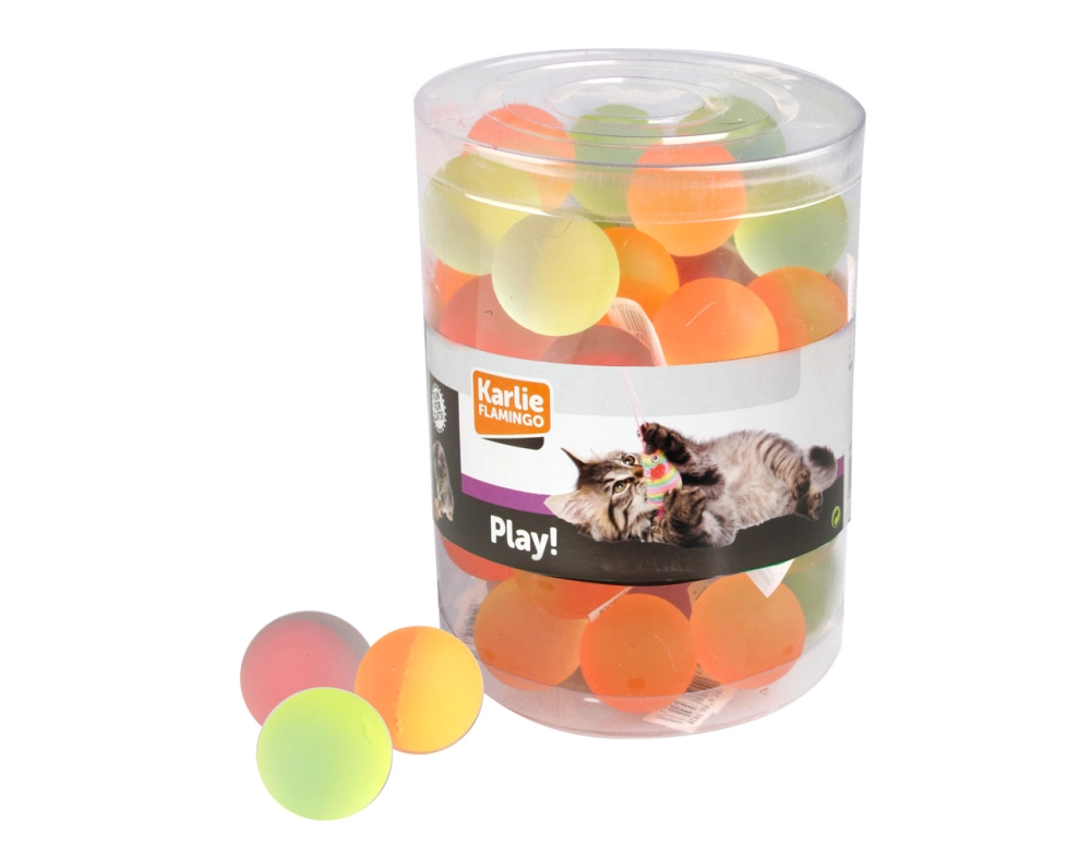 Karlıe Zıplayan Top 3.5cm Karışık Renkli 60lı - 1