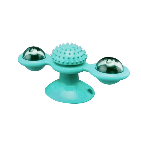 Kedi Oyuncağı Vantuzlu Yel Değirmeni Yeşil - 1