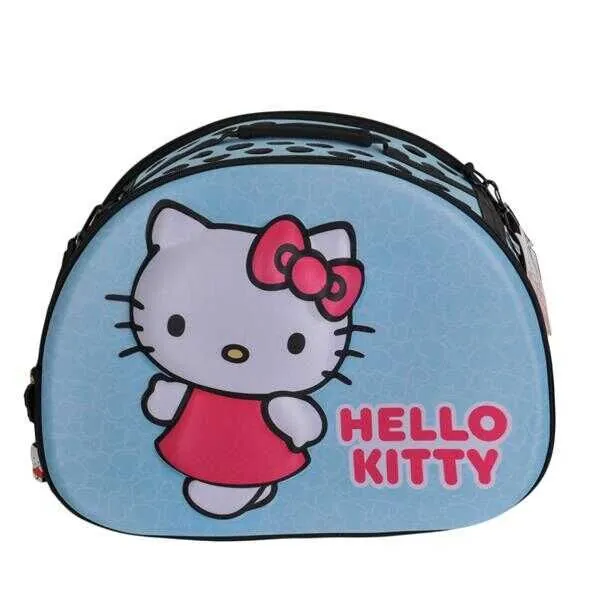 Hello Kitty 3D Eva Kedi Taşıma Çantası Turkuaz - 1