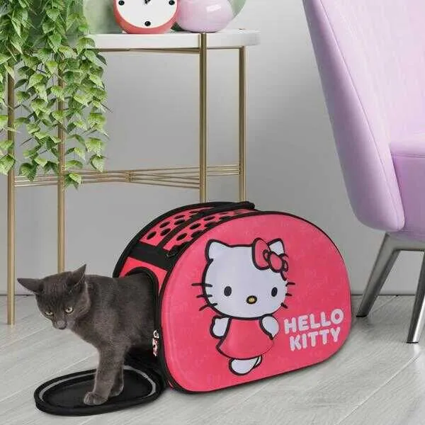 Hello Kitty 3D Eva Kedi Taşıma Çantası Pembe - 2