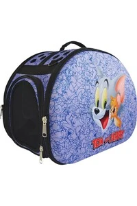 Tom And Jerry 3D Eva Kedi Taşıma Çantası Lila