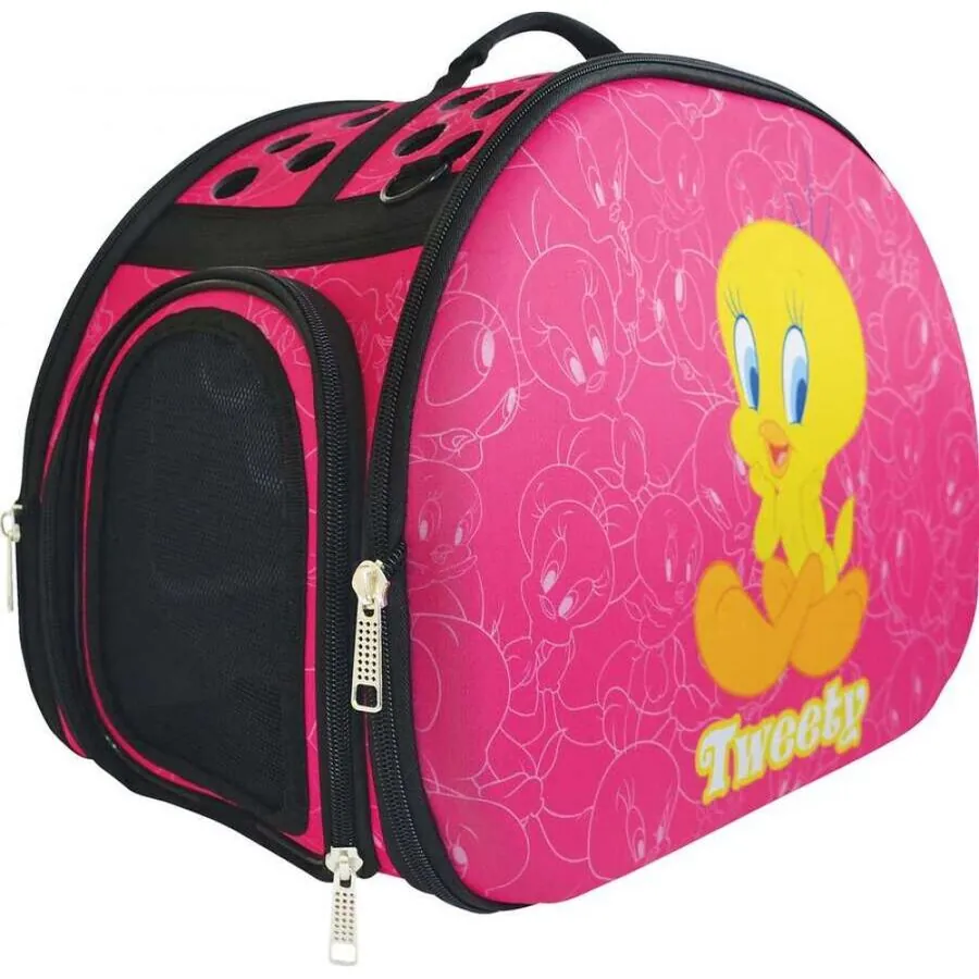Tweety 3D Eva Kedi Taşıma Çantası Pembe - 1