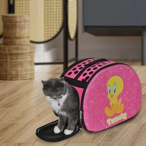 Tweety 3D Eva Kedi Taşıma Çantası Pembe - 4