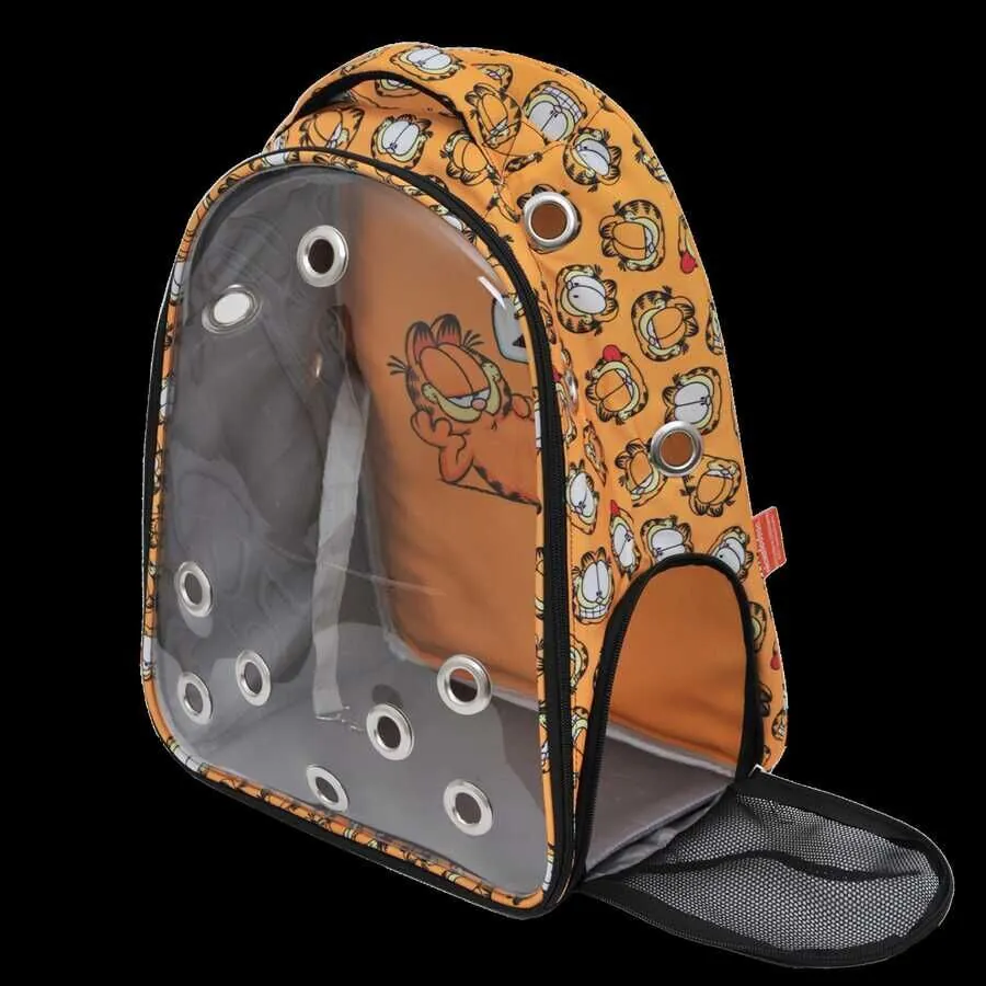 Garfield Şeffaf Kedi Taşıma Çantası Turuncu - 3