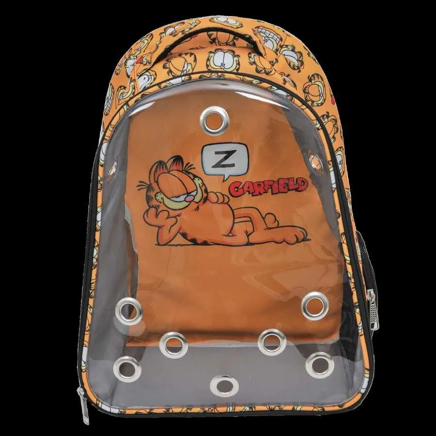 Garfield Şeffaf Kedi Taşıma Çantası Turuncu - 1