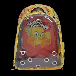 Tweety Şeffaf Kedi Taşıma Çantası Sarı