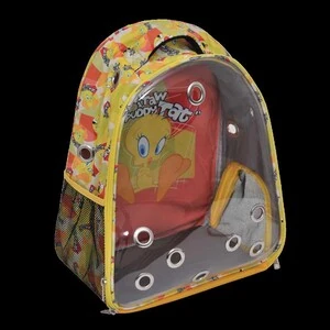 Tweety Şeffaf Kedi Taşıma Çantası Sarı - 2