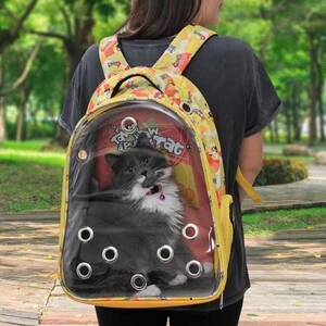 Tweety Şeffaf Kedi Taşıma Çantası Sarı - 5