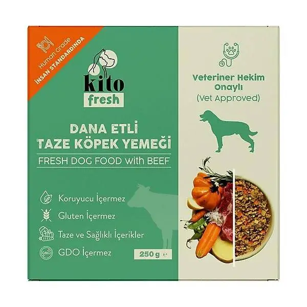 Kito Fresh Dana Etli Köpek Yemeği 250 gr - 1